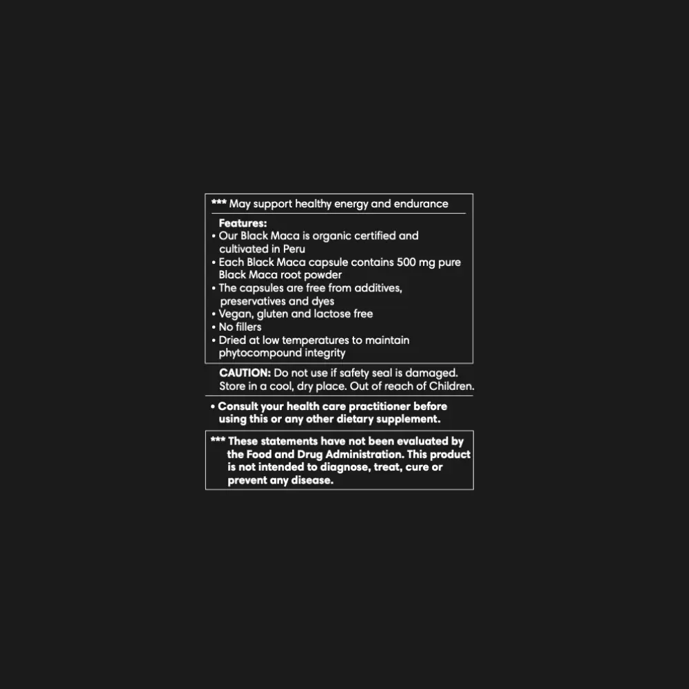 Black Maca Capsules - Image 3